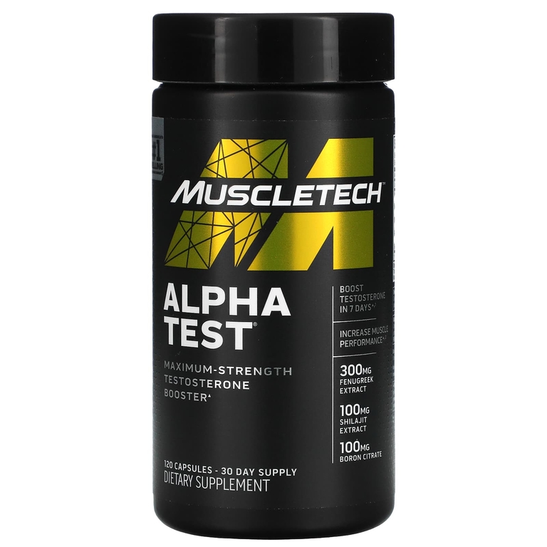 MuscleTech Alpha Test, 120 капсул