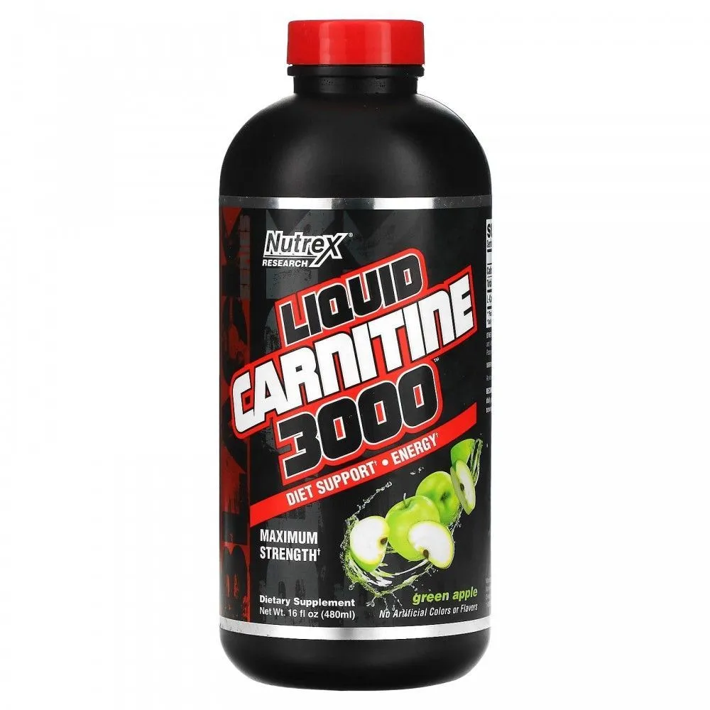 Nutrex Nutrex, Liquid Carnitine 3000, 480мл (Зеленое яблоко)