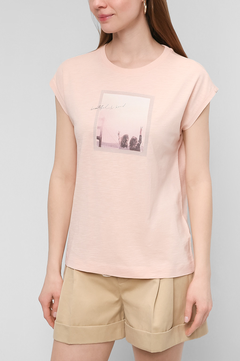 

Футболка женская Esprit Casual 012CC1K314 розовая M, 012CC1K314