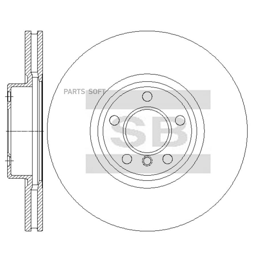 

Диск Тормозной Bmw X5 E70/X6 E71 Передний D 348Мм. Sangsin brake арт. SD5224