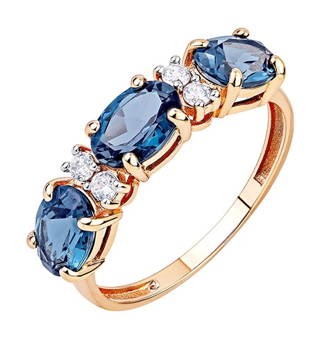 

Кольцо из золота р. , Kari Jewelry 237720, фианит/топаз, 237720