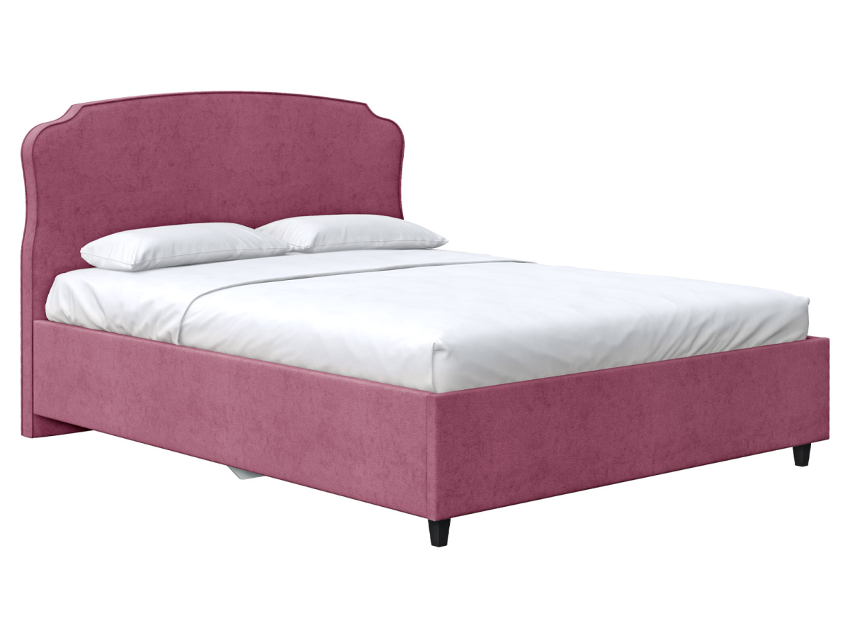 Кровать Первый Мебельный Калипсо Пудровый велюр 140х200 см с подъемным механизмом 36000₽