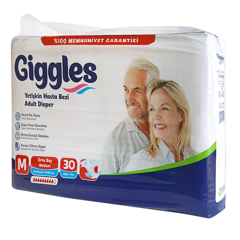 Подгузники для взрослых GIGGLES Jumbo Adalt Diaper р. M 30 шт.