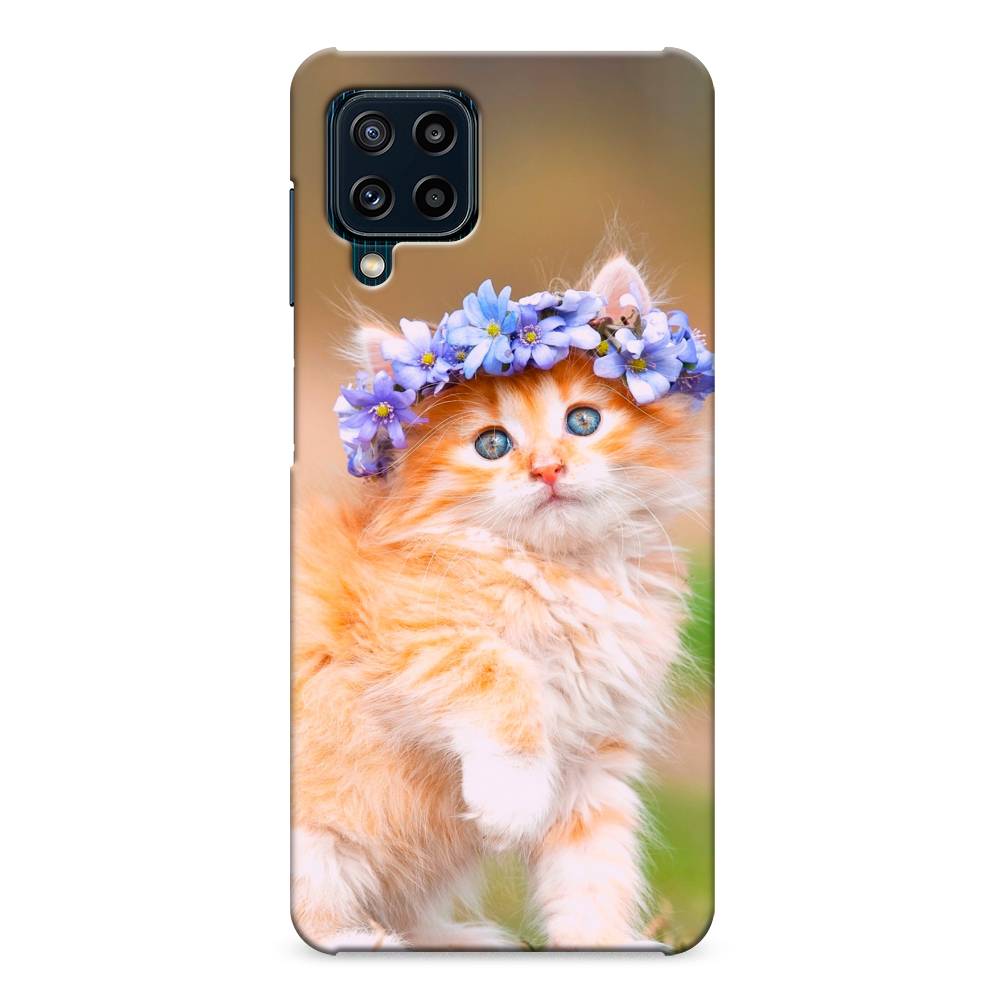 

Пластиковый чехол "Рыжий кот в венке" на Samsung Galaxy M32
