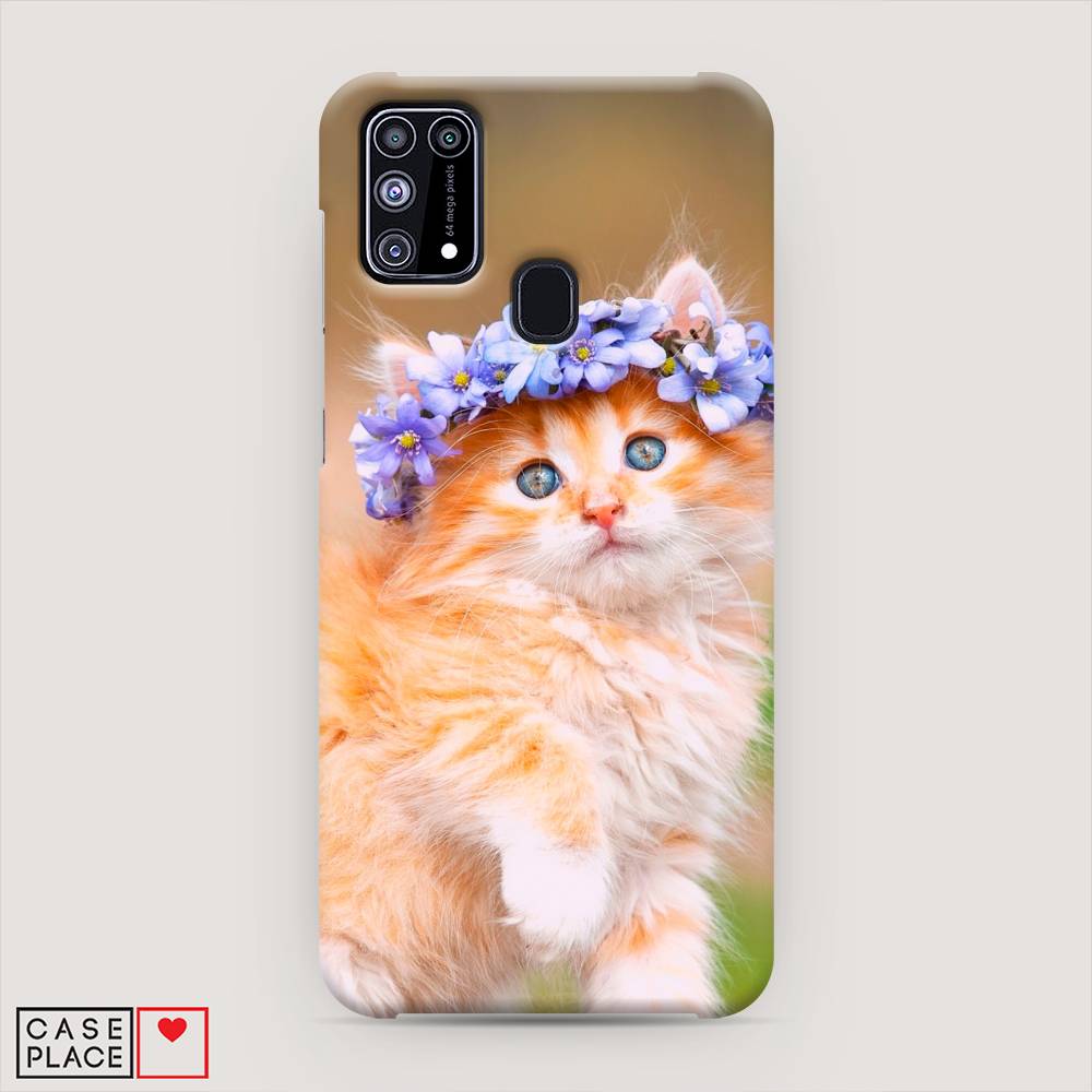

Пластиковый чехол "Рыжий кот в венке" на Samsung Galaxy M31, 2100720-1