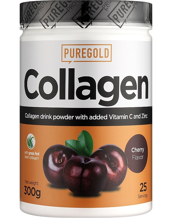 PUREGOLD Pure Gold, Collagen, 300g (Вишня)