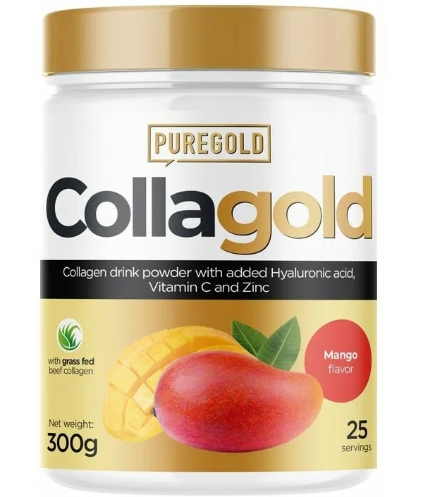 

PUREGOLD Pure Gold, Collagen, 300g (Манго), Collagold