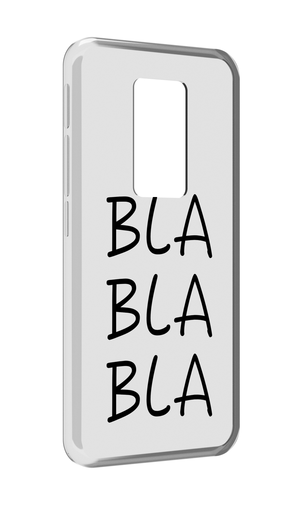 

Чехол задняя-панель-накладка-бампер MyPads Bla-Bla для Motorola Defy 2021 противоударный, Прозрачный, Tocco