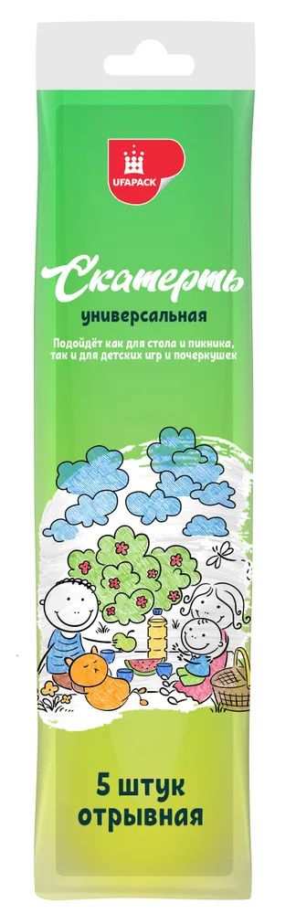 

Скатерть д/стола ПВД "Уфа ПАК" 110х175 5 шт.(15), Разноцветный