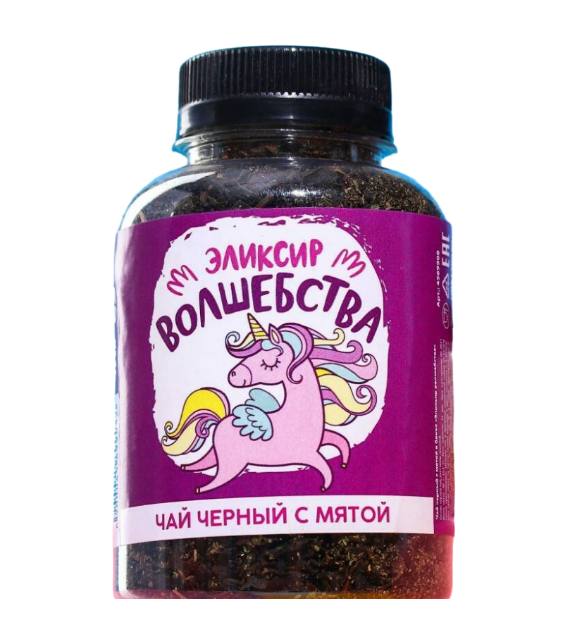 

Чай чёрный «Эликсир волшебства»: с мятой, 50 г.
