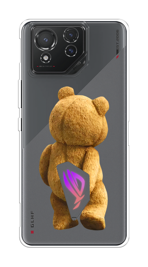 

Чехол на Asus ROG Phone 8 "Медвежья спина", Коричневый;прозрачный, 45150-1