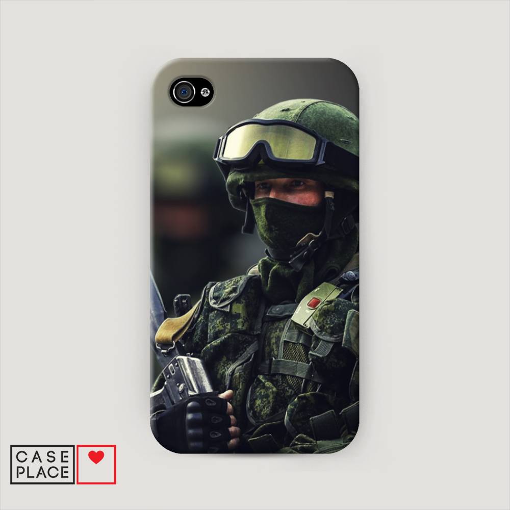 

Пластиковый чехол "Солдат" на Apple iPhone 4, 10120-4
