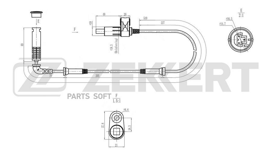 

Датчик ABS передн. BMW 3 (E46) 97-
