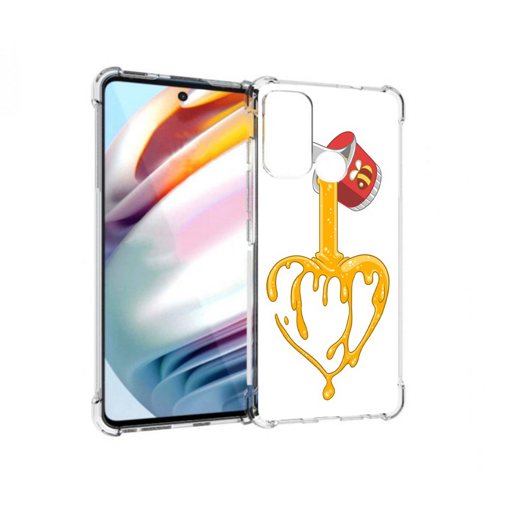 

Чехол MyPads Tocco для Motorola Moto G60 медовое сердце (PT227068.360.471), Прозрачный, Tocco
