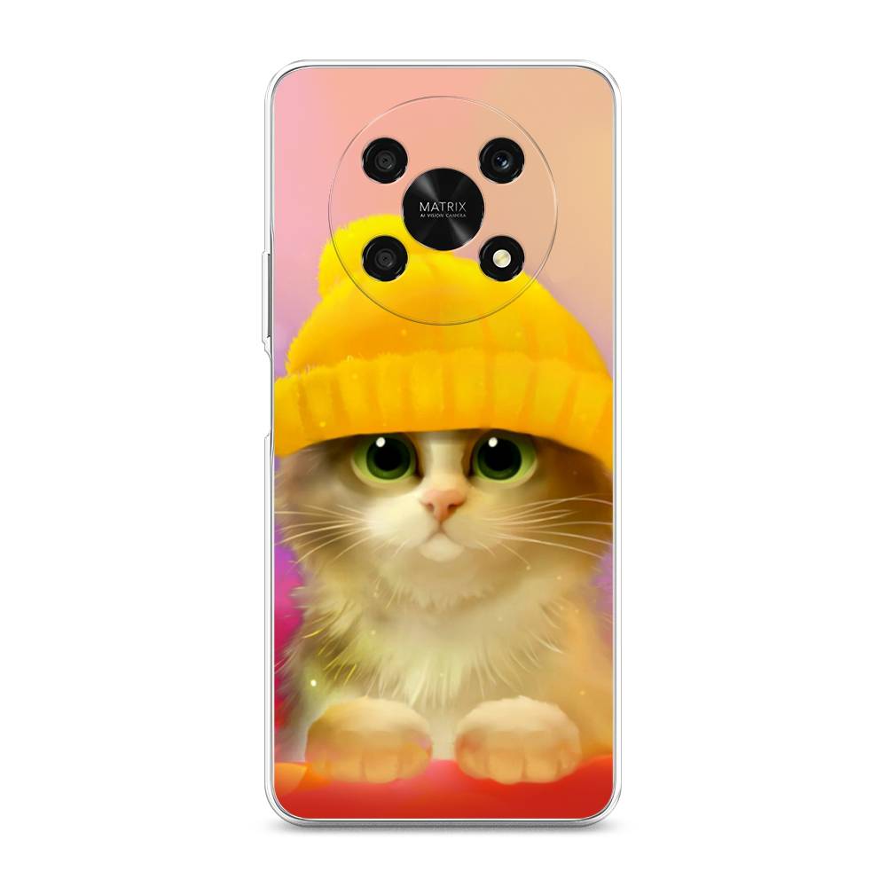 

Чехол Awog для Honor X9 5G "Котенок в желтой шапке", 6109750-2