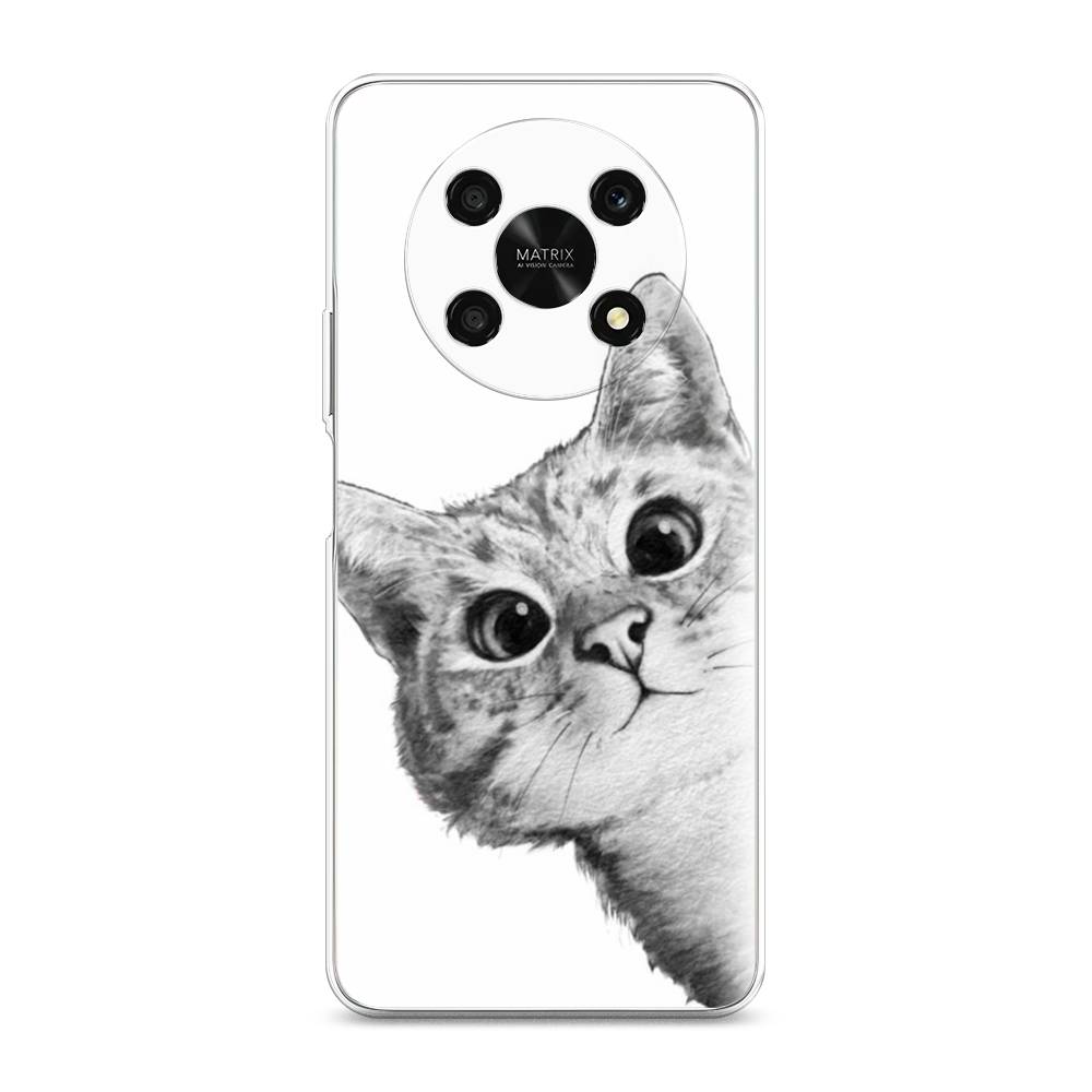 

Чехол Awog для Honor X9 5G "Кот рисунок черно-белый", 6109750-1