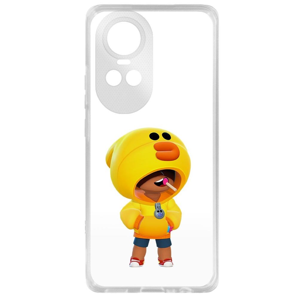 

Чехол-накладка Krutoff Clear Case Brawl Stars-Леон Салли для Oppo Reno10 5G, Прозрачный