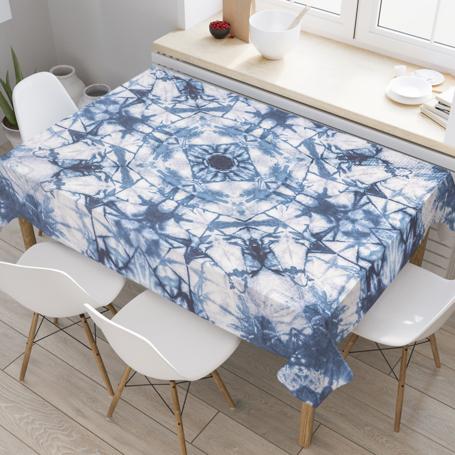 

Скатерть прямоугольная JoyArty "Скопление энергии" из оксфорда, 120x145 см, Синий, Скопление энергии