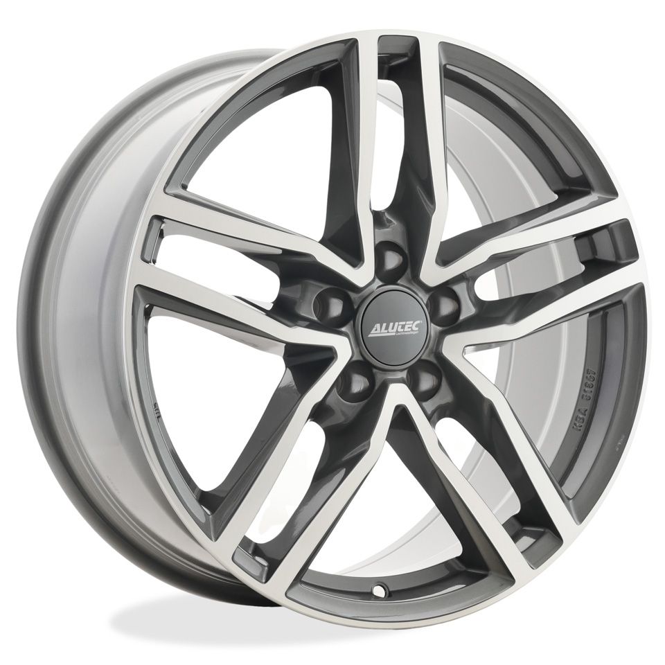 фото Колесный диск alutec ikenu 8,0/r18 5*114,3 et45 d70,1 graphite front polished