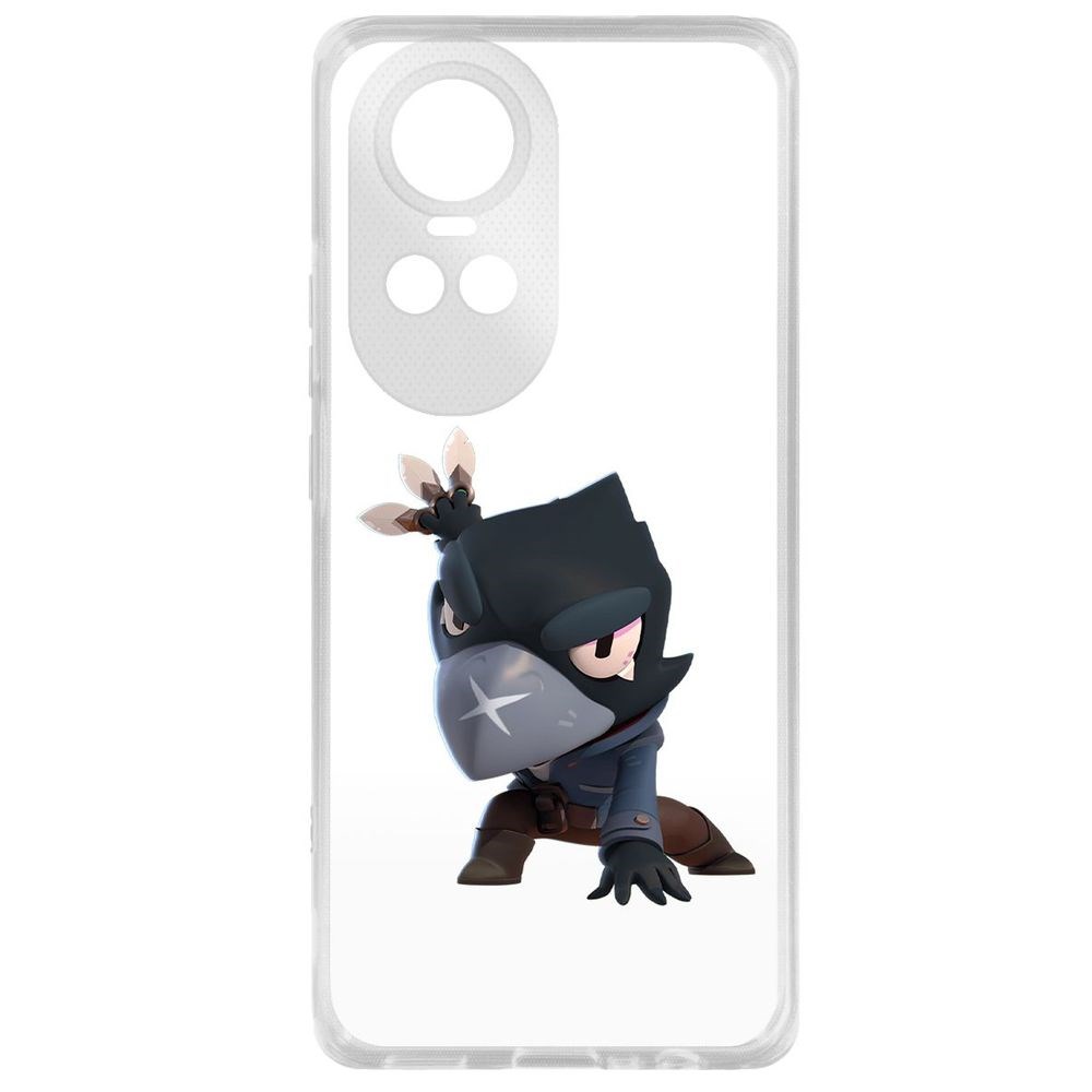 

Чехол-накладка Krutoff Clear Case Brawl Stars-Ворон для Oppo Reno10 5G, Прозрачный