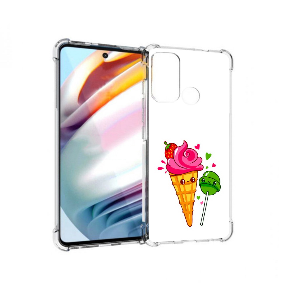 

Чехол MyPads Tocco для Motorola Moto G60 Вкусняшки (PT227068.360.45), Прозрачный, Tocco