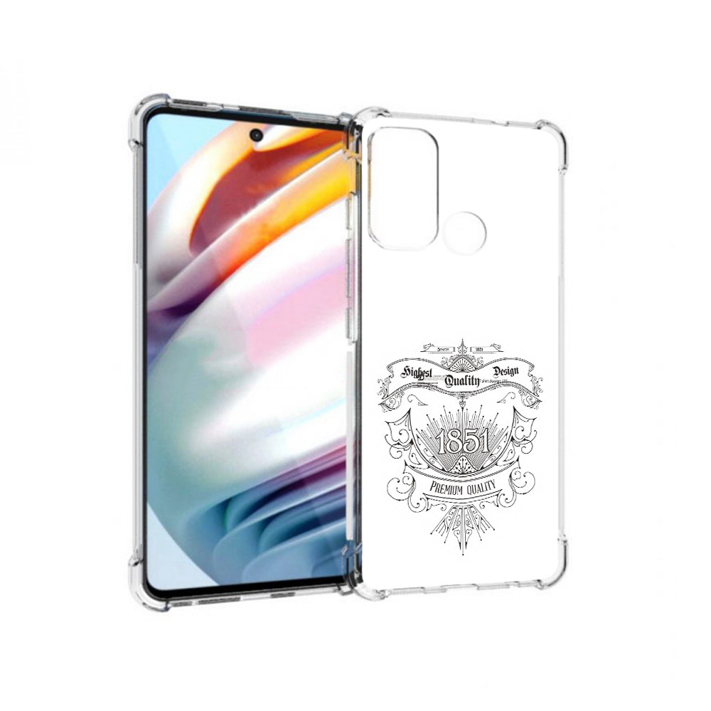 

Чехол MyPads Tocco для Motorola Moto G60 логотип 1851 год (PT227068.360.444), Прозрачный, Tocco