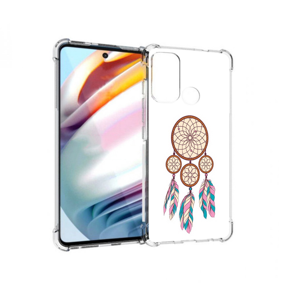 

Чехол MyPads Tocco для Motorola Moto G60 ловец снов бежевый (PT227068.360.442), Прозрачный, Tocco
