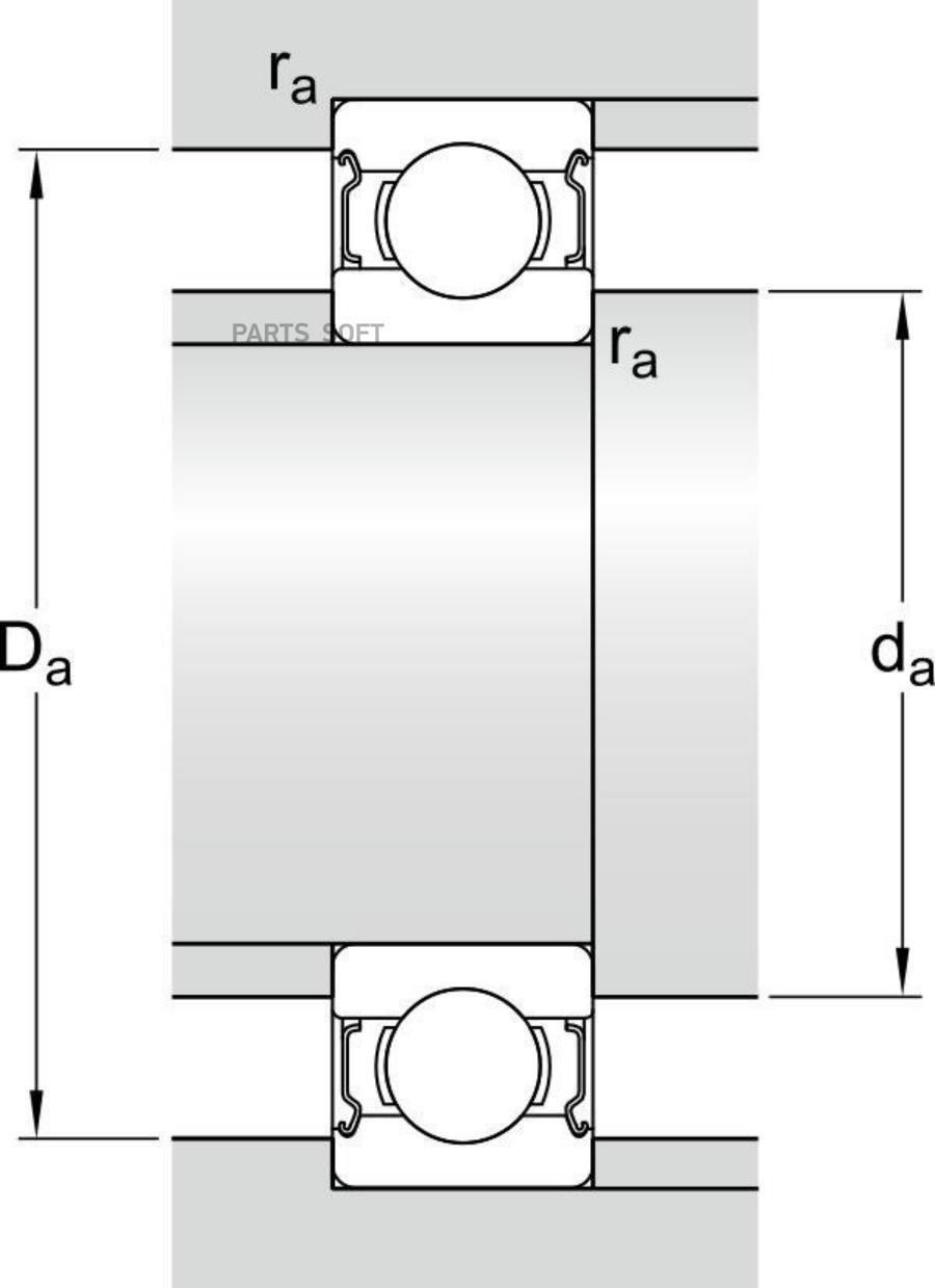 

61801-2Z, ПОДШИПНИКИ ШАРИКОВЫЕ, НАРУЖН.ДИАМ. 30