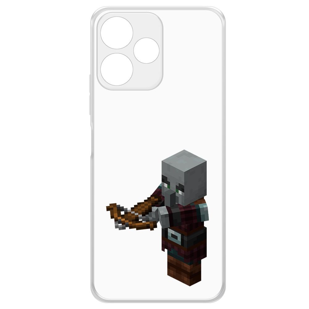 

Чехол-накладка Krutoff Clear Case Minecraft-Разбойник для Poco M6 Pro 5G, Прозрачный