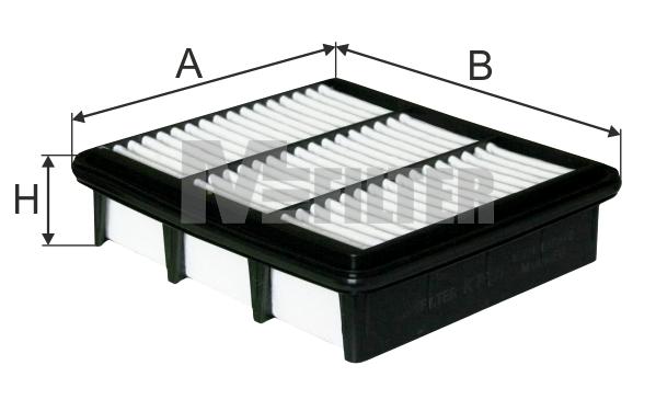 

Фильтр воздушный K 7000 Mfilter, made EU. Hyundai Elantra II, I30, KIA Cee'd.