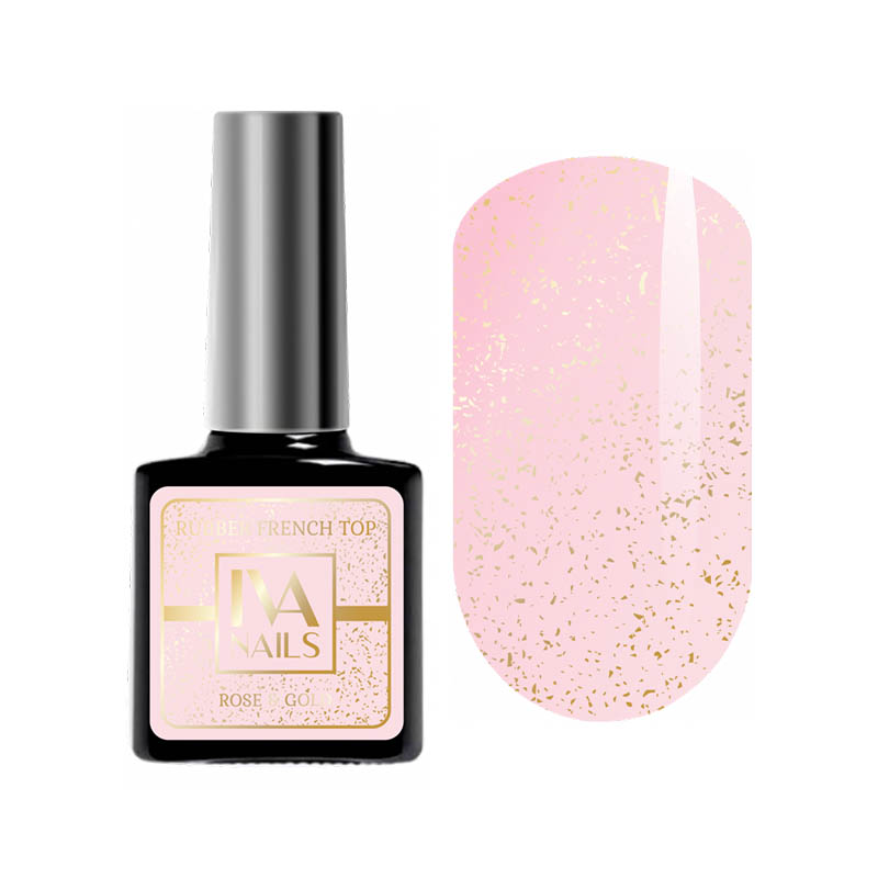 

Топ для гель-лака Тоp ROSE & GOLD IVA NAILS, 8 мл