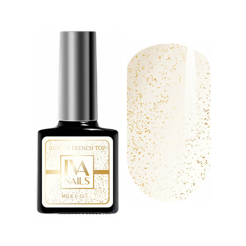 

Топ для гель-лака Тоp MILK & GOLD IVA NAILS, 8 мл