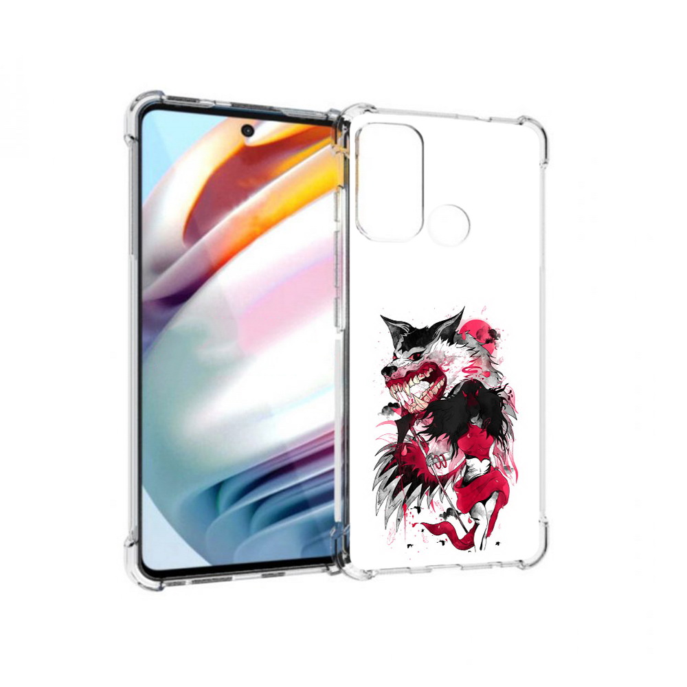 

Чехол MyPads Tocco для Motorola Moto G60 красная шапочка (PT227068.360.410), Прозрачный, Tocco