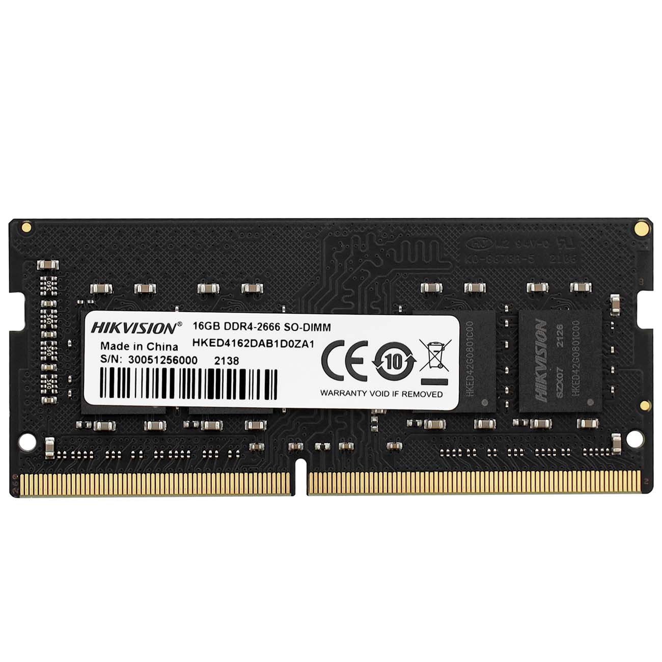 Оперативная память Hikvision 16Gb DDR4 2666MHz SO-DIMM (HKED4162DAB1D0ZA1/16G)