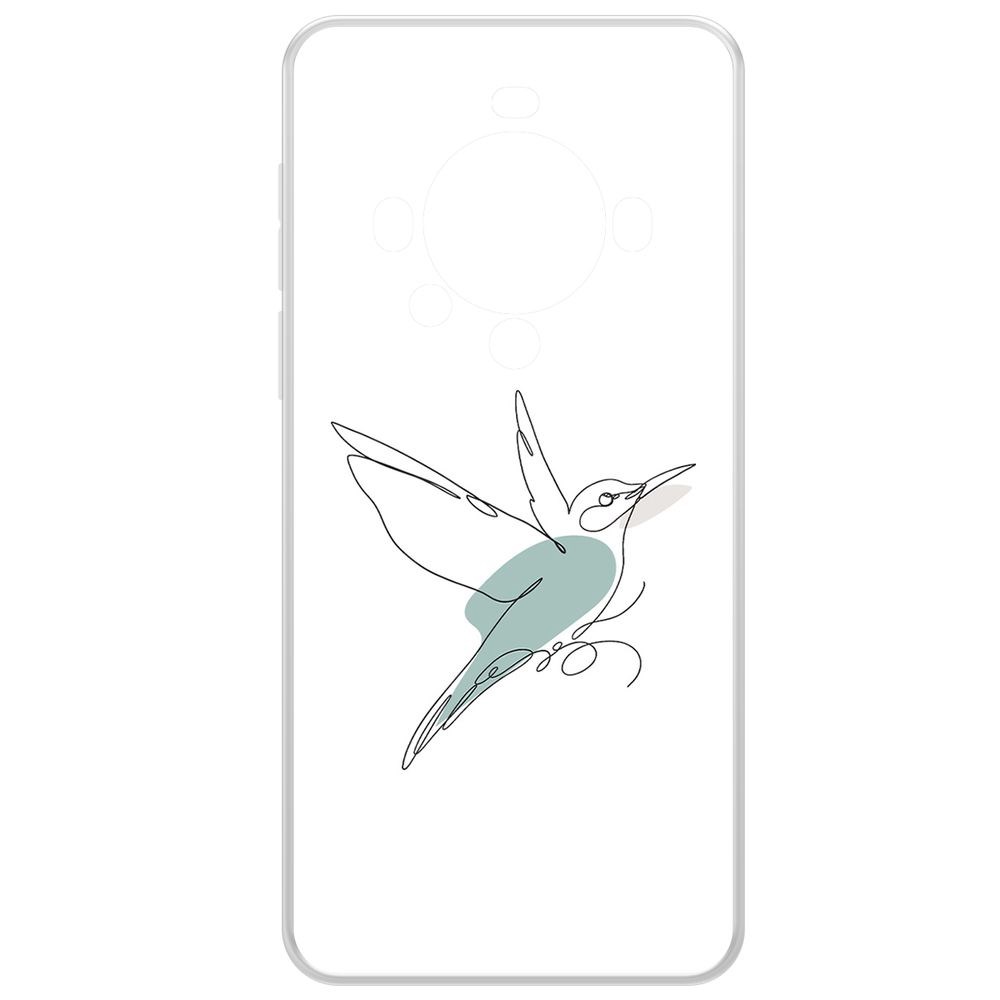 

Чехол-накладка Krutoff Clear Case Легкость для Huawei Mate 60 Pro, Прозрачный