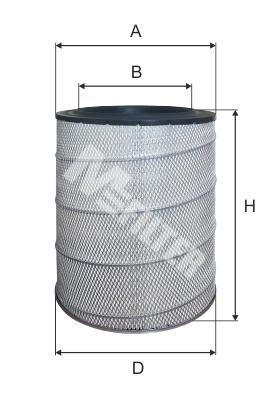 

Фильтр воздушный MFILTER A 816