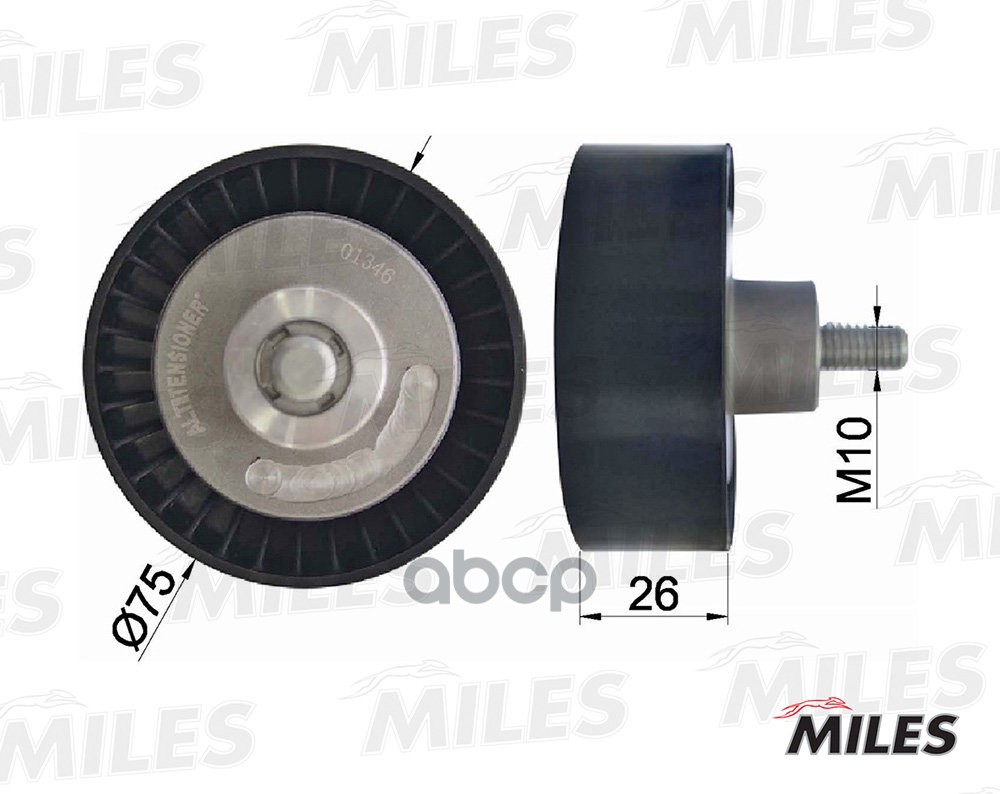 

Ролик Натяжителя Miles Ag03103 Bmw E60/65 2.0/2.5/3.0 03- Miles арт. AG03103