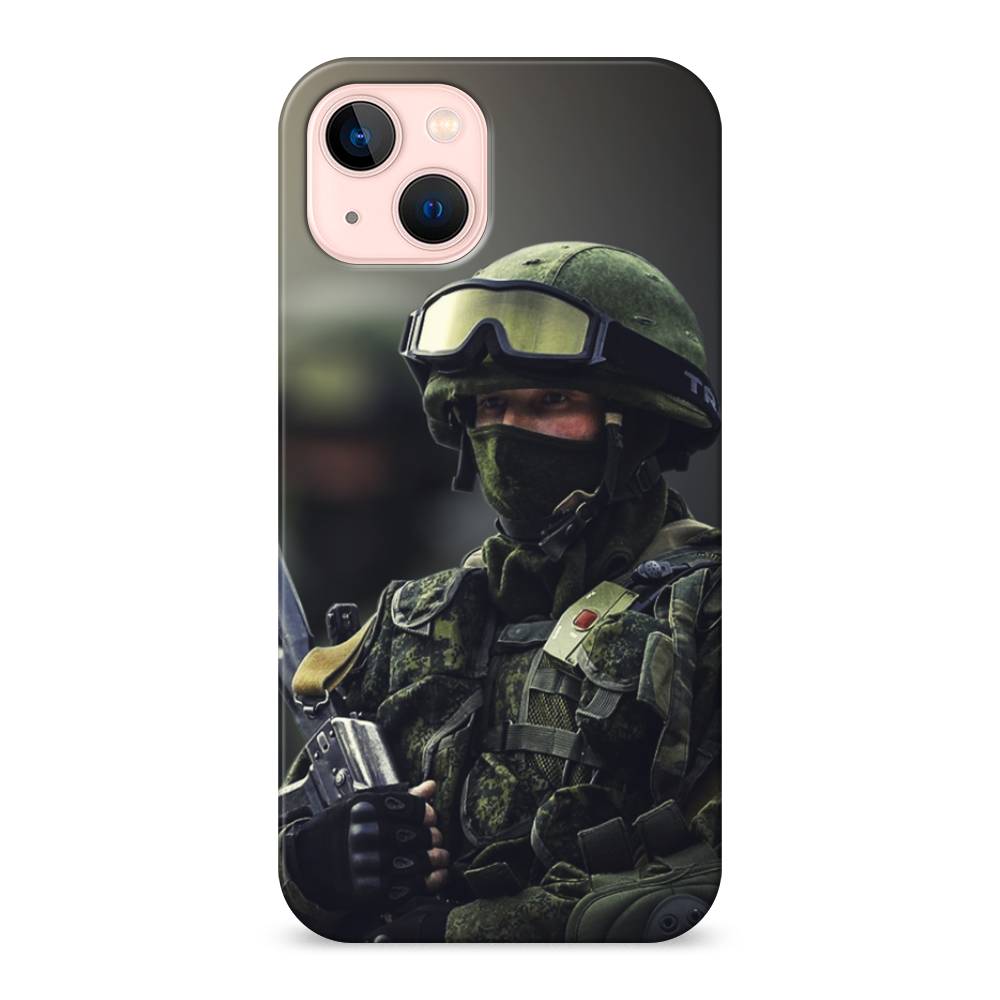 

Пластиковый чехол "Солдат" на Apple iPhone 13, 14220-4