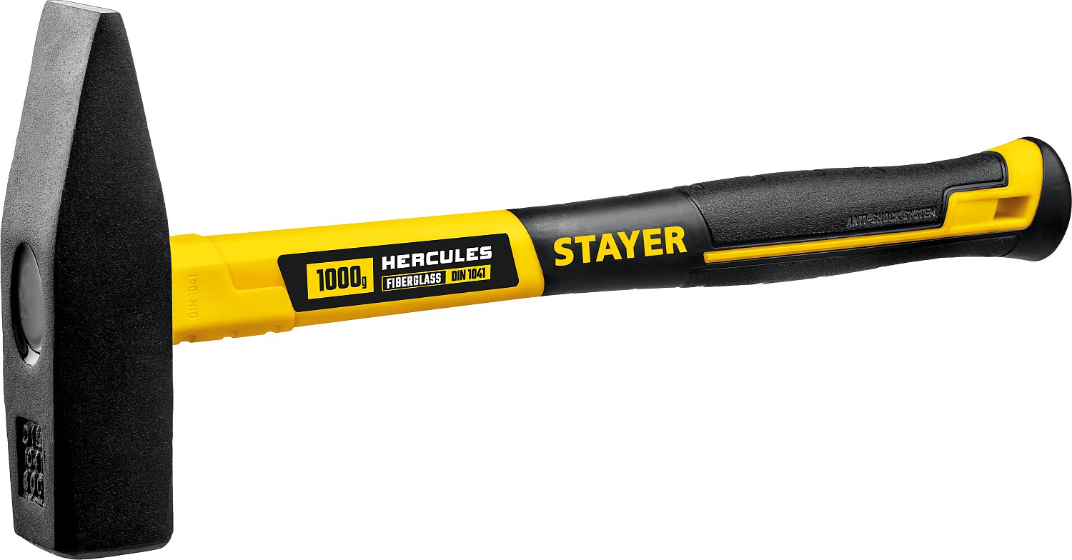 фото Молоток слесарный stayer hercules, 1000г, фиберглассовая рукоятка