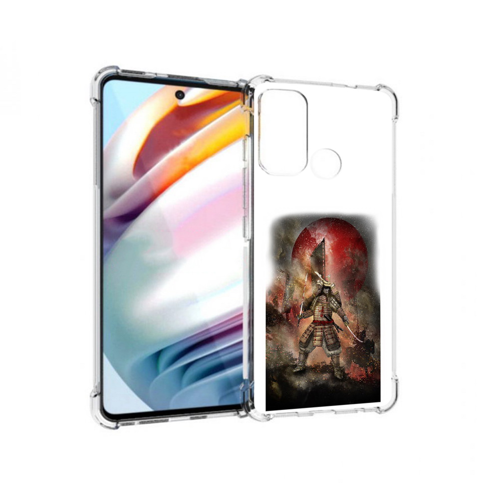 

Чехол MyPads Tocco для Motorola Moto G60 китайскийвоин (PT227068.360.388), Прозрачный, Tocco