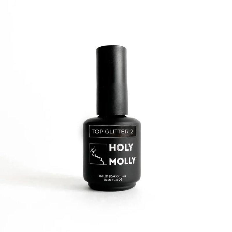 Топ для гель-лака Holy Molly Top GLITTER №02, 15 мл