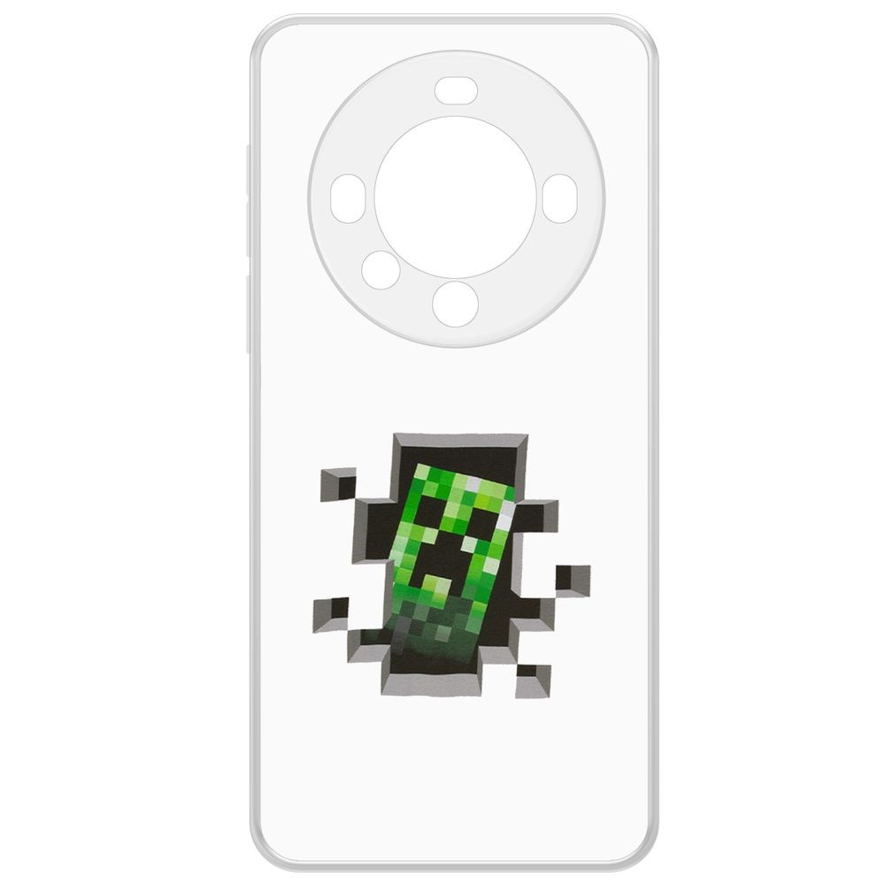 

Чехол-накладка Krutoff Clear Case Minecraft-Крипер для Huawei Mate 60 Pro, Прозрачный