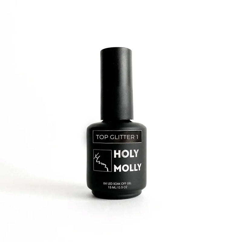 Топ для гель-лака Holy Molly Top GLITTER №01, 15 мл