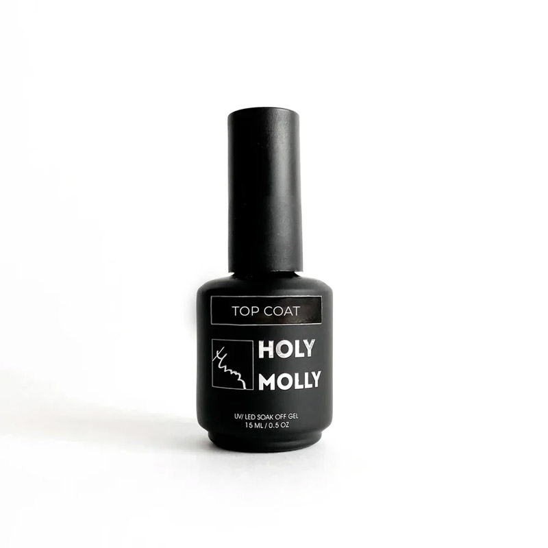 фото Топ для гель-лака holy molly top coat, 15 мл