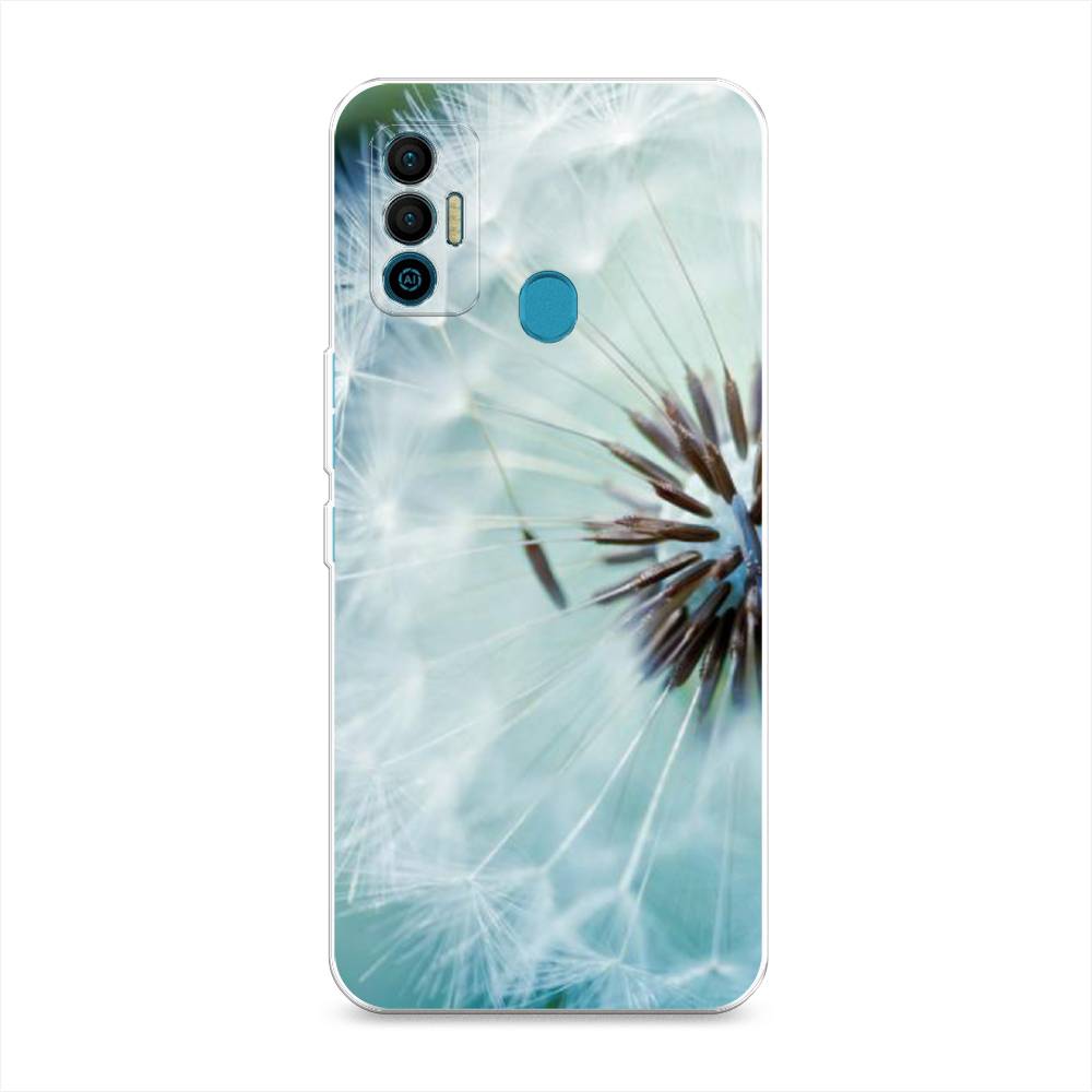 фото Силиконовый чехол "пух одуванчика" на tecno spark 7 awog