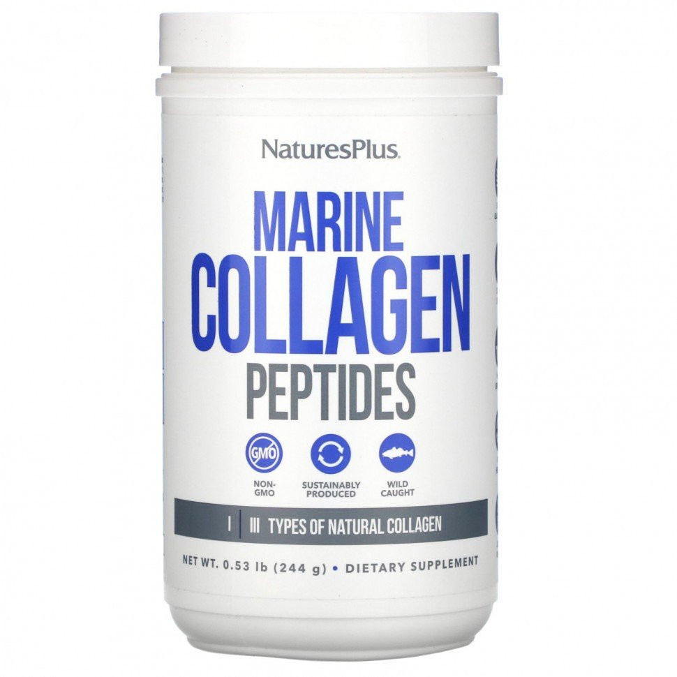 NaturesPlus Marine Collagen Peptides Powder  0.53 lb.