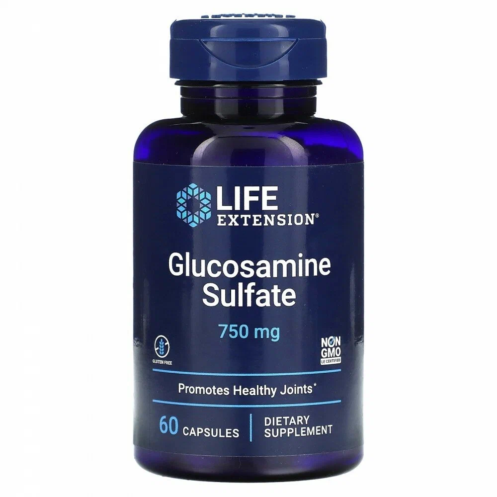 Life extension Glucosamine Sulfate, 60 capsules