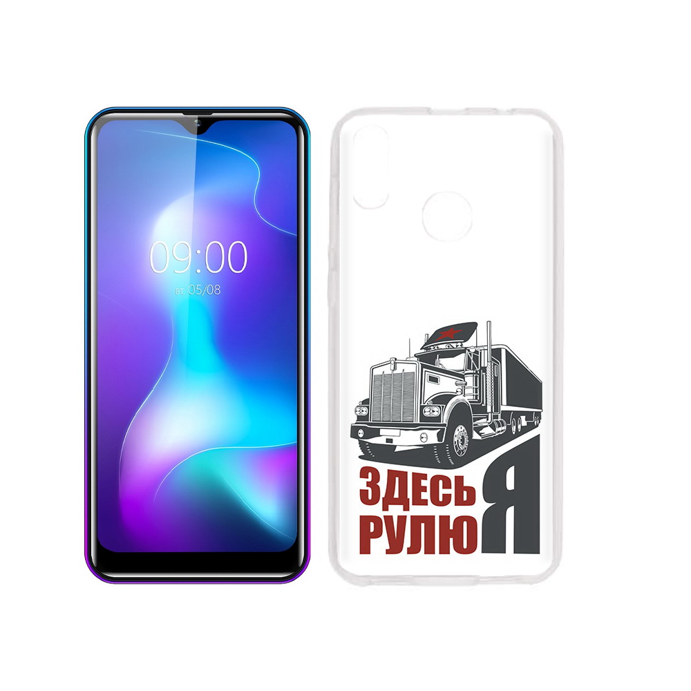 

Чехол MyPads Tocco для BQ 6042L здесь я рулю, Прозрачный, Tocco