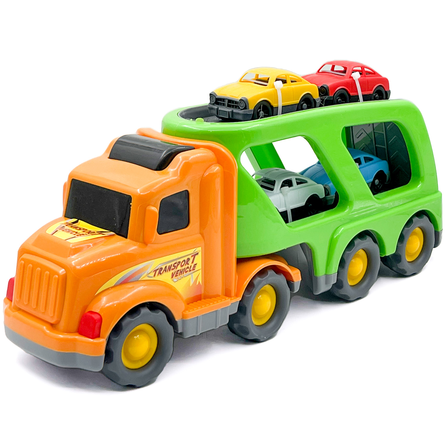 Автовоз с машинками Нижегородская игрушка Car Hauler Оранжевый 257