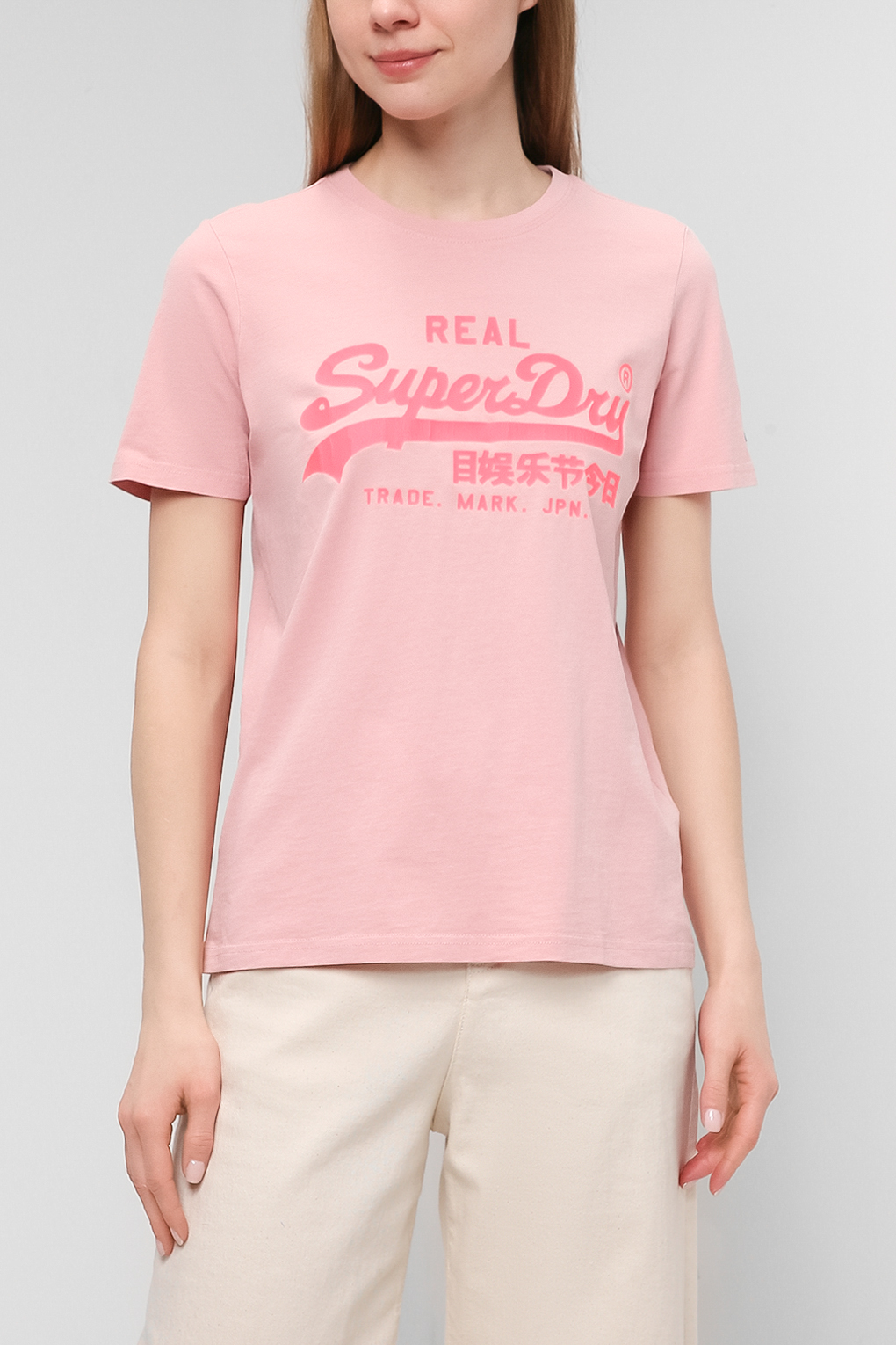 фото Футболка женская superdry w1010701a розовая 12